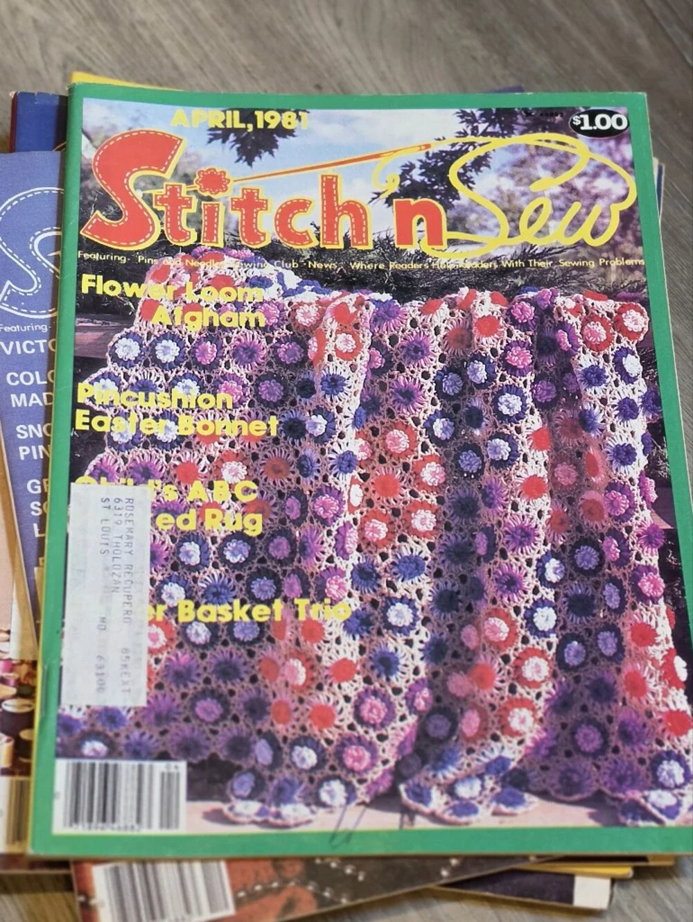 Vintage Stitch N Sew Magazine Lot 1979 1980 1981 Craft Sewing Patterns 6 Issues